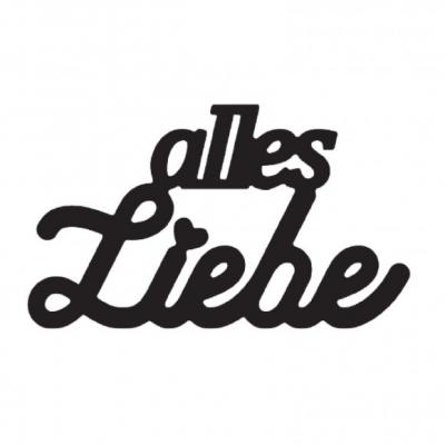 Vaessen Creative Stanzschablone deutsch - Alles Liebe